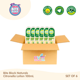 Bite Block Naturals Citronella Lotion with Eucalyptus 100ml Set of 6